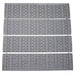 Patriot Docks Gray Poly 4' x 4' Deck Section w/ 2 Alum. Stringers - Aqua Gear Supply