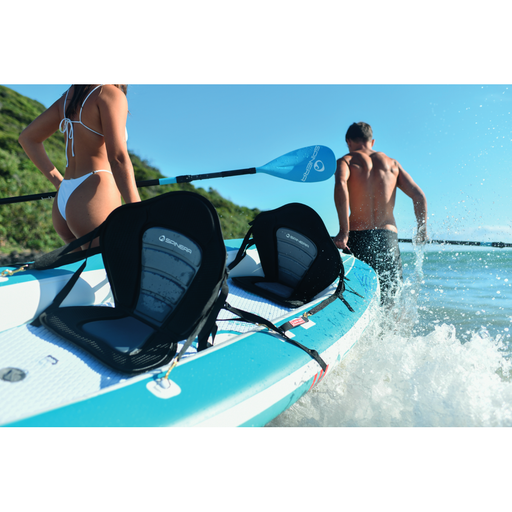 Spinera 12 Ft Paddle Board Kayak Hybrid - The "SK 12" with Heavy Duty Water Resistant Bag, 2 Kayak Seats, 2 Fins and more - Aqua Gear Supply