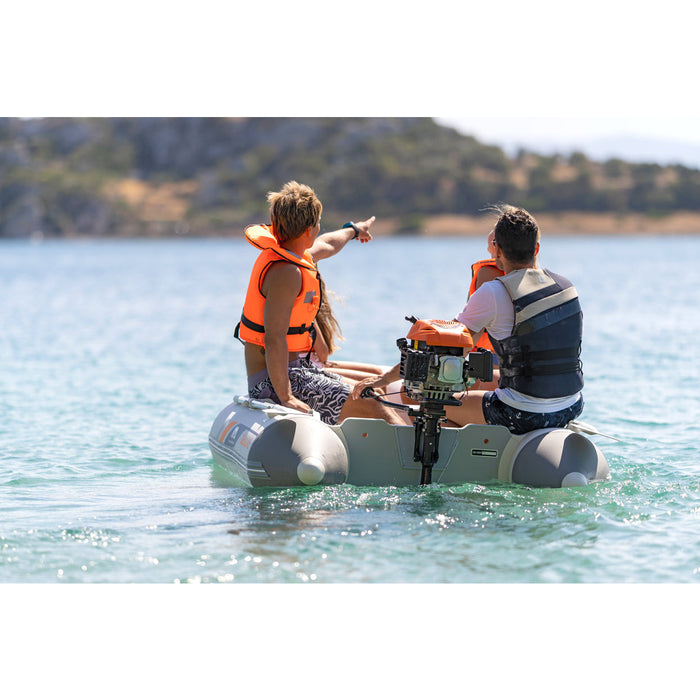 Aqua Marina Inflatable Speed Boat A-DELUXE 3M with Wooden Floor including Carry Bag, Hand Pump & Oar Set - Aqua Gear Supply