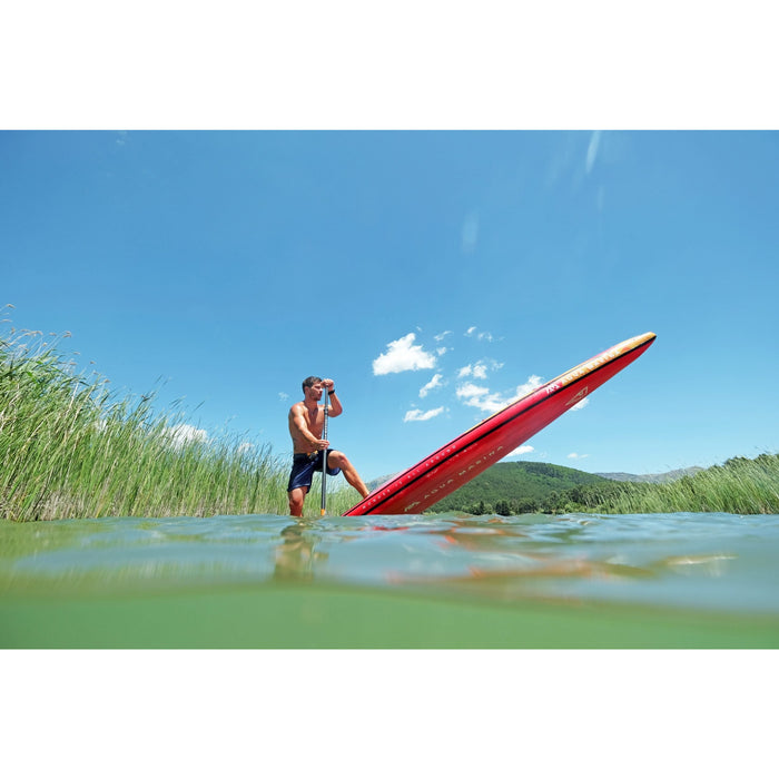 Aqua Marina Stand Up Paddle Board - RACE 12‘6“ - Inflatable SUP Package, including Carry Bag, Fin, Pump & Safety Harness - Aqua Gear Supply