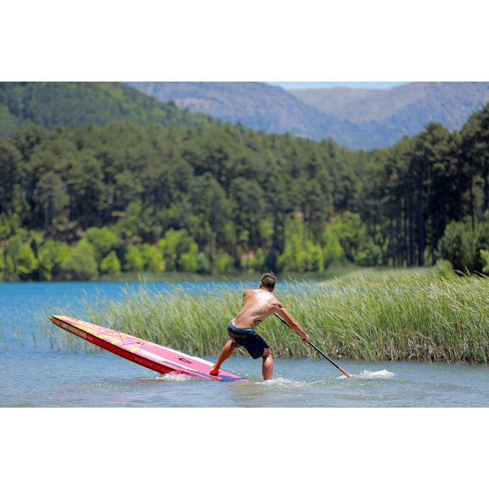 Aqua Marina Stand Up Paddle Board - RACE 12‘6“ - Inflatable SUP Package, including Carry Bag, Fin, Pump & Safety Harness - Aqua Gear Supply