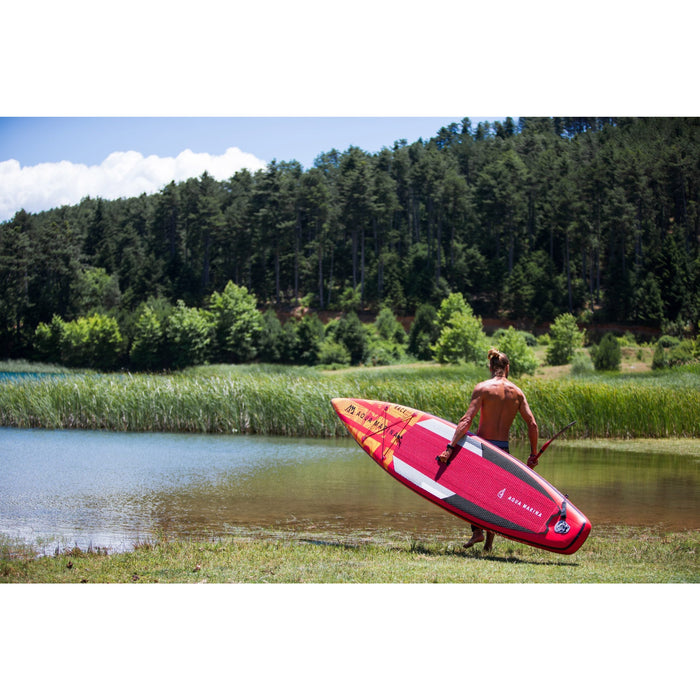 Aqua Marina Stand Up Paddle Board - RACE 14‘0“ - Inflatable SUP Package, including Carry Bag, Fin, Pump & Safety Harness - Aqua Gear Supply