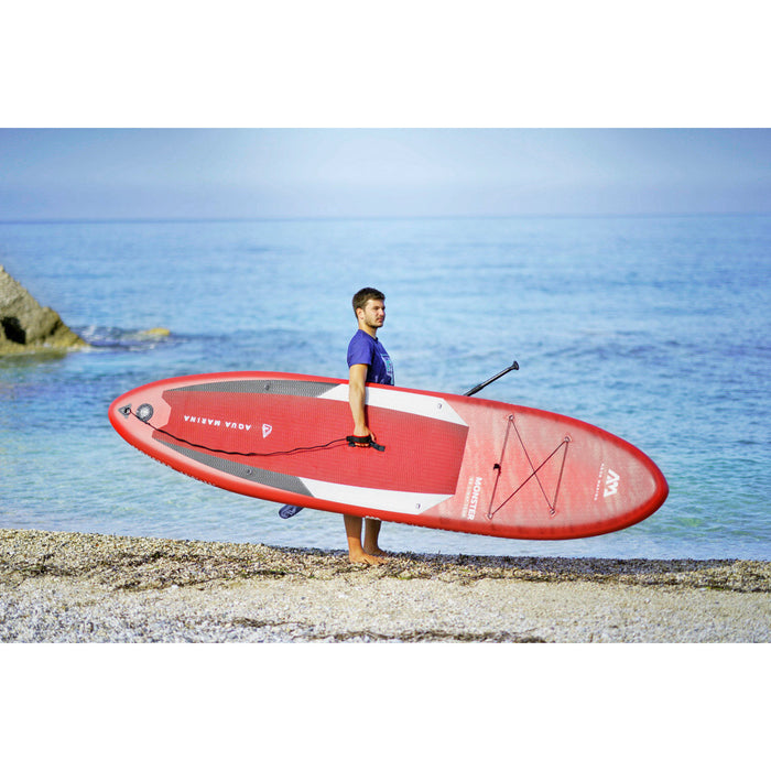 Aqua Marina Stand Up Paddle Board - MONSTER 12'0" - Inflatable SUP Package, including Carry Bag, Paddle, Fin, Pump & Safety Harness - Aqua Gear Supply