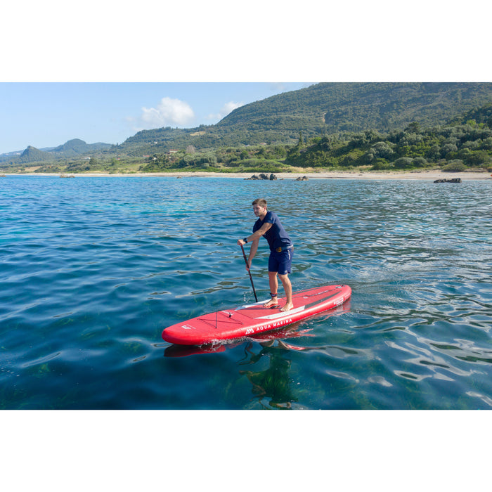 Aqua Marina Stand Up Paddle Board - MONSTER 12'0" - Inflatable SUP Package, including Carry Bag, Paddle, Fin, Pump & Safety Harness - Aqua Gear Supply