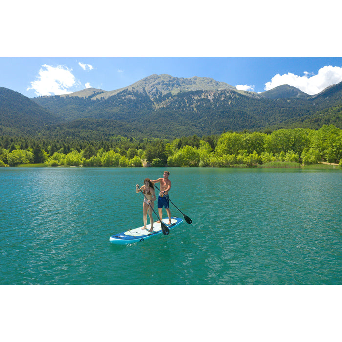 Aqua Marina Stand Up Multi-Person Paddle Board - SUPER TRIP 12′ 2″ - Inflatable SUP Package, including Carry Bag, Fin, Pump - Aqua Gear Supply