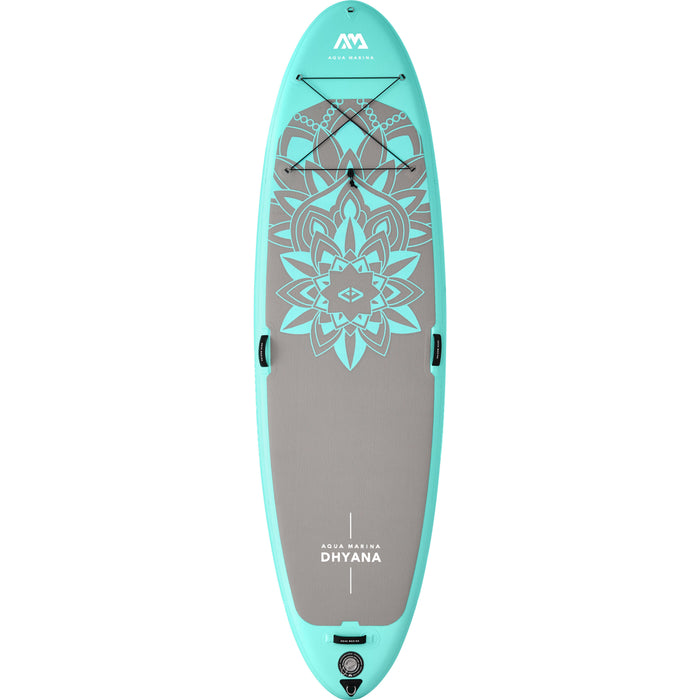 Aqua Marina Stand Up, Fitness Series, Yoga Paddle Board - DHYANA 11'0" - Inflatable SUP Package, including Carry Bag, Paddle, Fin, Pump & Safety Harness - Aqua Gear Supply