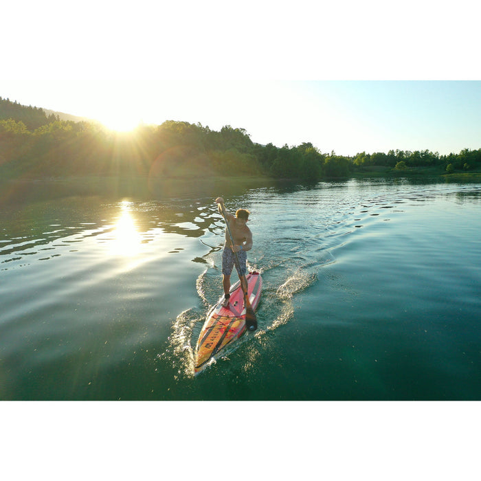 Aqua Marina Stand Up Paddle Board - RACE ELITE 14′ 0″ - Inflatable SUP Package, including Carry Bag, Fin, Pump & Safety Harness - Aqua Gear Supply