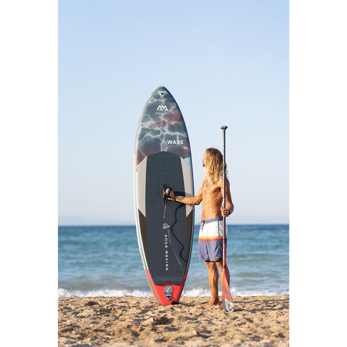 Aqua Marina Stand Up Paddle Board - WAVE 8'8" - Inflatable SUP Package, including Carry Bag, Fin, Pump - Aqua Gear Supply