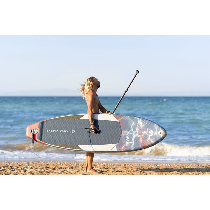 Aqua Marina Stand Up Paddle Board - WAVE 8'8" - Inflatable SUP Package, including Carry Bag, Fin, Pump - Aqua Gear Supply