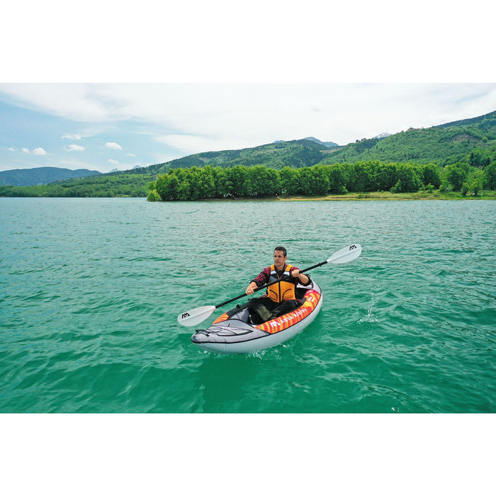 Aqua Marina TOURING KAYAK - MEMBA 10'10" - Inflatable KAYAK Package, including Carry Bag, Paddle, Fin, Pump - Aqua Gear Supply