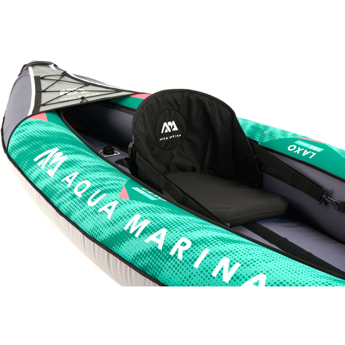 Aqua Marina, 1 Person, RECREATIONAL KAYAK - LAXO 9'4" - Inflatable KAYAK Package, including Carry Bag, Paddle, Fin, Pump & Safety Harness - Aqua Gear Supply