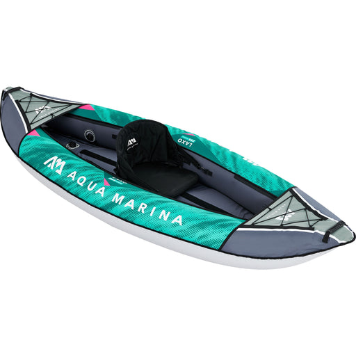 Aqua Marina, 1 Person, RECREATIONAL KAYAK - LAXO 9'4" - Inflatable KAYAK Package, including Carry Bag, Paddle, Fin, Pump & Safety Harness - Aqua Gear Supply