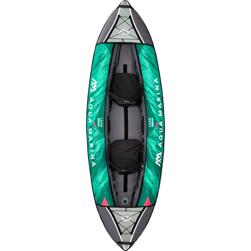 Aqua Marina,2 Person, RECREATIONAL KAYAK - LAXO 10’6″ - Inflatable KAYAK Package, including Carry Bag, Paddle, Fin, Pump & Safety Harness - Aqua Gear Supply