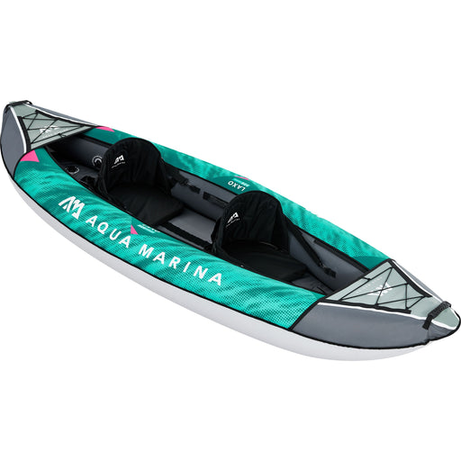 Aqua Marina,2 Person, RECREATIONAL KAYAK - LAXO 10’6″ - Inflatable KAYAK Package, including Carry Bag, Paddle, Fin, Pump & Safety Harness - Aqua Gear Supply