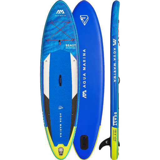 Aqua Marina Stand Up Paddle Board - BEAST 10'6" - Inflatable SUP Package, including Carry Bag, Paddle, Fin, Pump & Safety Harness - Aqua Gear Supply