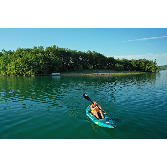 Aqua Marina, 1 Person, VERSATILE / WHITE WATER KAYAK - STEAM 10'3" - Inflatable KAYAK Package, including Carry Bag, Fin, Pump & Safety Harness - Aqua Gear Supply