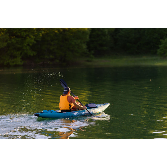 Aqua Marina, 1 Person, VERSATILE / WHITE WATER KAYAK - STEAM 10'3" - Inflatable KAYAK Package, including Carry Bag, Fin, Pump & Safety Harness - Aqua Gear Supply