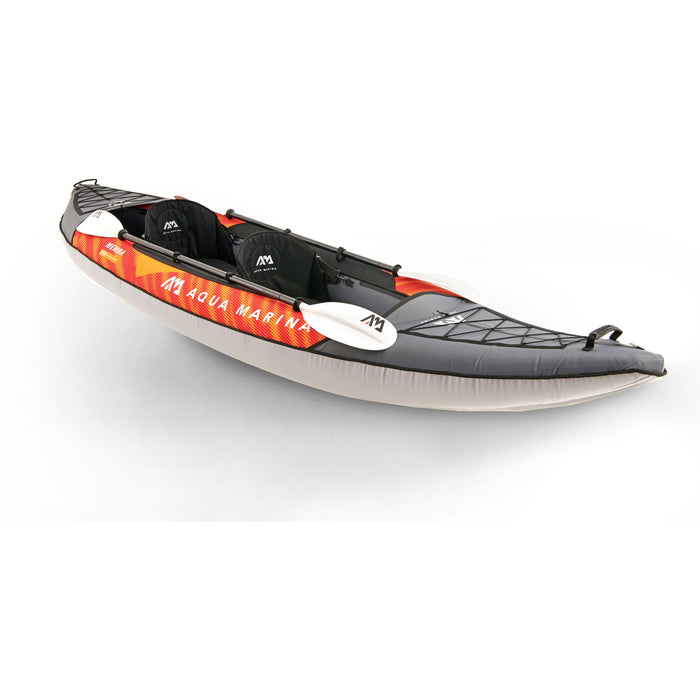 Aqua Marina TOURING KAYAK - MEMBA 12’10” - Inflatable KAYAK Package, including Carry Bag, Paddle, Fin, Pump - Aqua Gear Supply