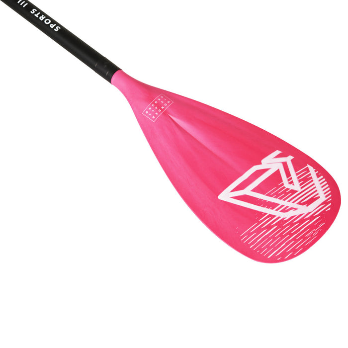 SPORTS III CORAL Adjustable Aluminum iSUP Paddle (CORAL Exclusive) - Aqua Gear Supply