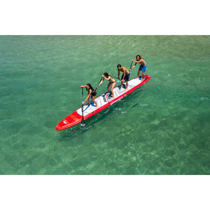 Aqua Marina Stand Up Multi-Person Paddle Board - AIRSHIP RACE 22'0" - Inflatable SUP Package, including Carry Bag, Paddle, Fin, Pump & Safety Harness - Aqua Gear Supply