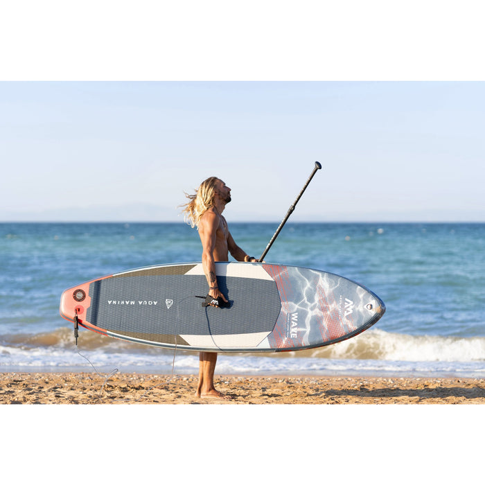 Aqua Marina Stand Up Paddle Board - WAVE 8'8" - Inflatable SUP Package, including Carry Bag, Fin, Pump - Aqua Gear Supply