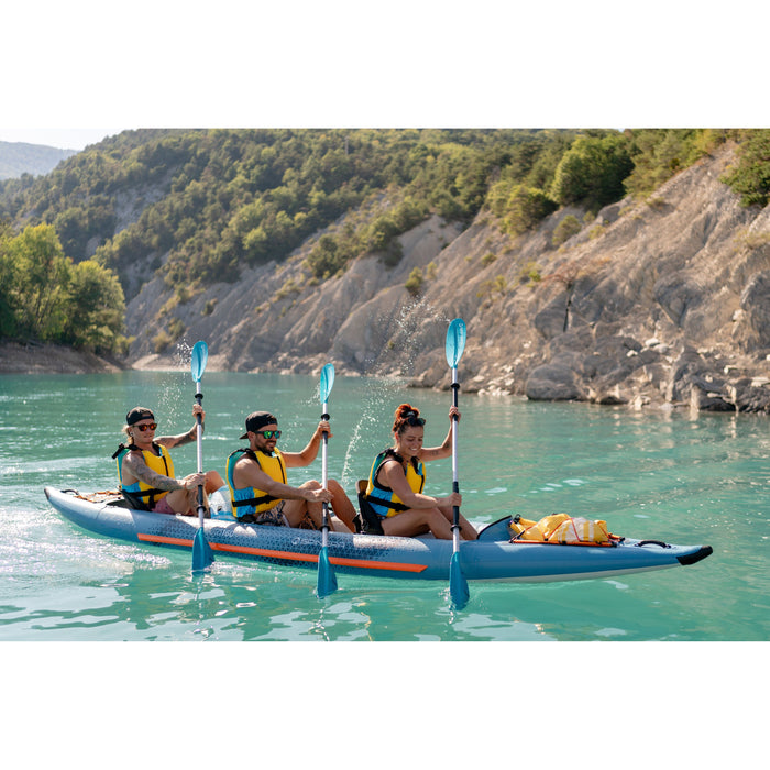 Spinera NEW "Tenaya T160"  3-Person Inflatable Kayak - With Heavy Duty Water Resistant Bag, Kayak Seat and more - Aqua Gear Supply