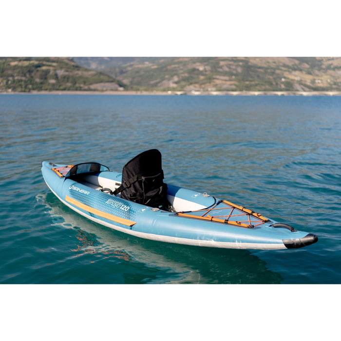 Spinera NEW "Tenaya T120" 1-Person Inflatable Kayak - With Heavy Duty Water Resistant Bag, Kayak Seat and more - Aqua Gear Supply