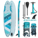 Spinera Sun Light 12 Ft Inflatable Paddle Board - With Water Resistant Backpack, Performance Paddle, Double-Stroke Pump and more - Aqua Gear Supply