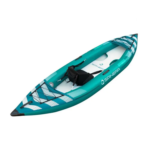 Spinera "Hybris 320" 1-Person Inflatable Kayak - With Heavy Duty Water Resistant Bag, Kayak Seat and more - Aqua Gear Supply