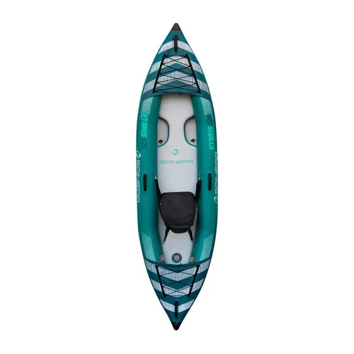 Spinera "Hybris 320" 1-Person Inflatable Kayak - With Heavy Duty Water Resistant Bag, Kayak Seat and more - Aqua Gear Supply