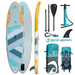 Spinera Sun Light 10 Ft 2 In Inflatable Paddle Board - With Water Resistant Backpack, Performance Paddle, Double-Stroke Pump and more - Aqua Gear Supply