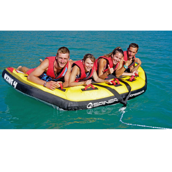 Spinera Professional Series 4 Person Towable - The "Wing 4" Perfect for Small Groups, Multiple Riders and Families - Aqua Gear Supply