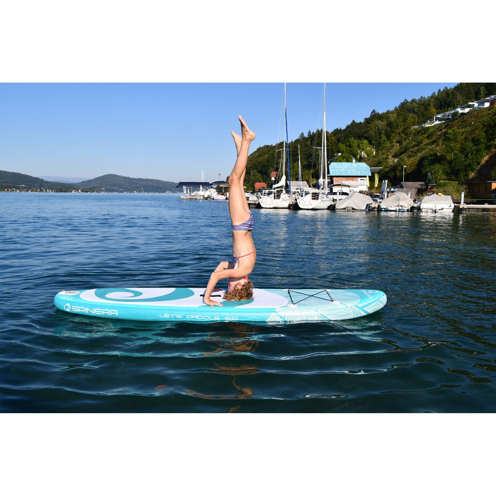 Spinera USA SUP Let's Paddle 9 FT 10 IN Inflatable Paddle Board with Backpack, Pump, Paddle and More. - Aqua Gear Supply