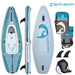 Spinera 10 Ft Inflatable Paddle Board Kayak Hybrid - The "SK 10" with Water Resistant Backpack, Kayak Seat and more - Aqua Gear Supply