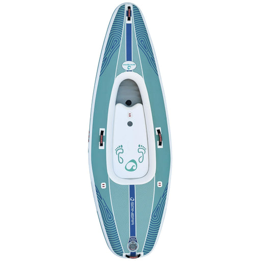 Spinera 10 Ft Inflatable Paddle Board Kayak Hybrid - The "SK 10" with Water Resistant Backpack, Kayak Seat and more - Aqua Gear Supply