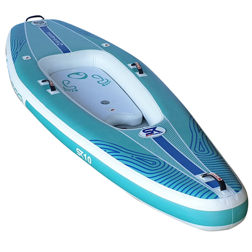 Spinera 10 Ft Inflatable Paddle Board Kayak Hybrid - The "SK 10" with Water Resistant Backpack, Kayak Seat and more - Aqua Gear Supply