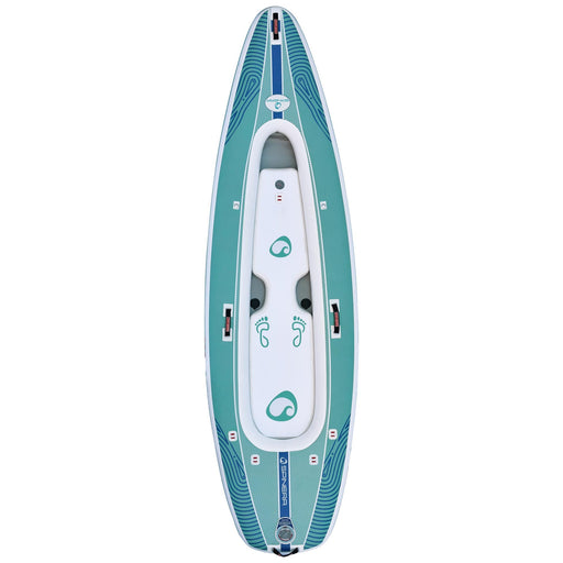 Spinera 12 Ft Paddle Board Kayak Hybrid - The "SK 12" with Heavy Duty Water Resistant Bag, 2 Kayak Seats, 2 Fins and more - Aqua Gear Supply