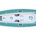 Spinera 12 Ft Paddle Board Kayak Hybrid - The "SK 12" with Heavy Duty Water Resistant Bag, 2 Kayak Seats, 2 Fins and more - Aqua Gear Supply