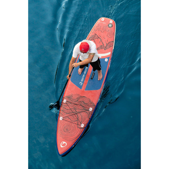 Spinera 11 Ft Inflatable Paddle Board - The "ULT Light" SUP with Water Resistant Backpack, Double Action Performance Pump, Paddle and more - Aqua Gear Supply