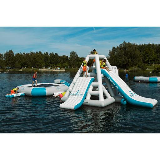 Spinera Professional Series Aquapark Trampoline - The "Pirates Tramp 500 w/ Base Step" for Waterparks, Campgrounds, Yacht Owners and more - Aqua Gear Supply
