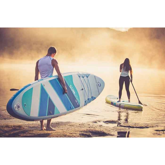 Spinera Sun Light 10 Ft 2 In Inflatable Paddle Board - With Water Resistant Backpack, Performance Paddle, Double-Stroke Pump and more - Aqua Gear Supply